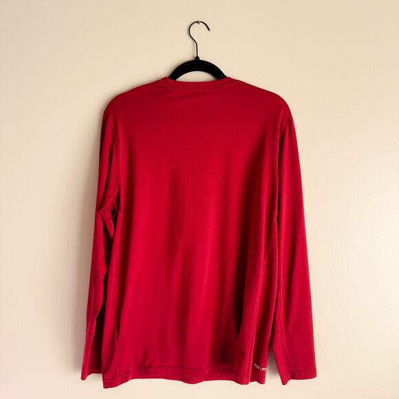 Nike Iowa State Cyclones Red + Gold Dri-Fit Long Sleeve Tee - Medium - Picture 6 of 7